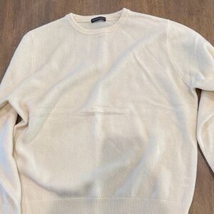 Brandy Melville Women's Off-White Crewneck Sweater